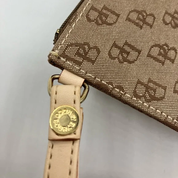Dooney & Bourke Tan Logo Wristlet - Picture 4 of 8